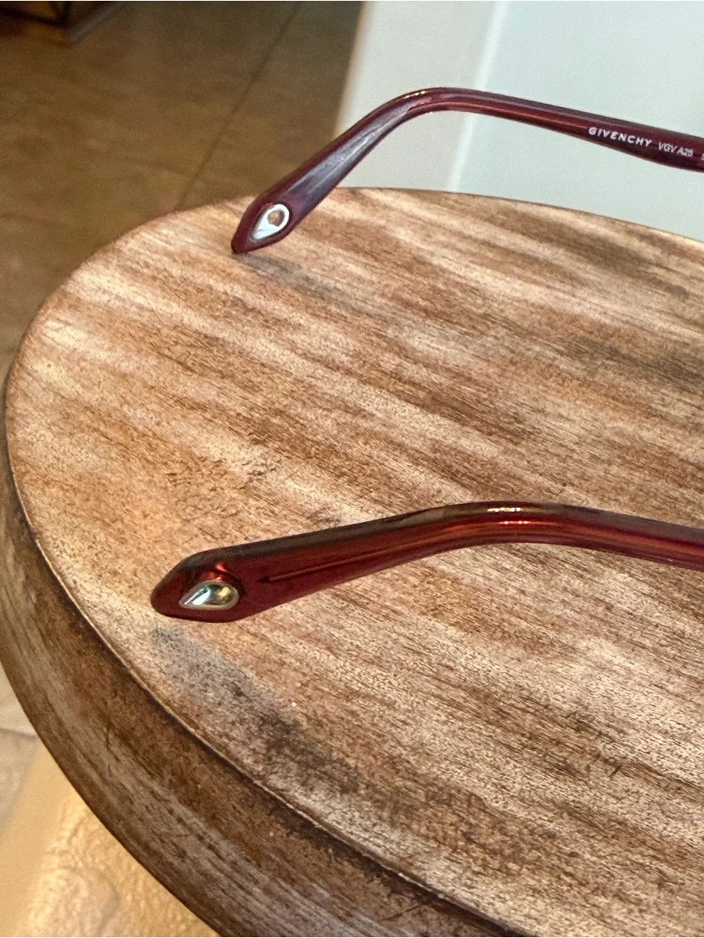 Givenchy VGV A25  Semi-Rimless Eyeglasses in Gold with Brown Temples 54-17-140